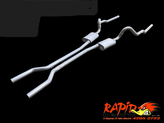 FORD FALCON V8 XR/XT/XW/XY 2.5 inch TWIN EXHAUST SYSTEM suit 1966-1972