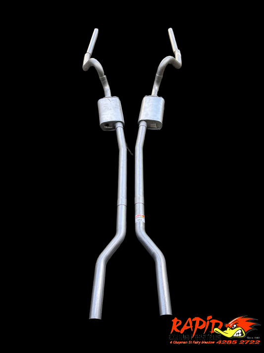 FORD FALCON V8 XR/XT/XW/XY 2.5 inch TWIN EXHAUST SYSTEM suit 1966-1972