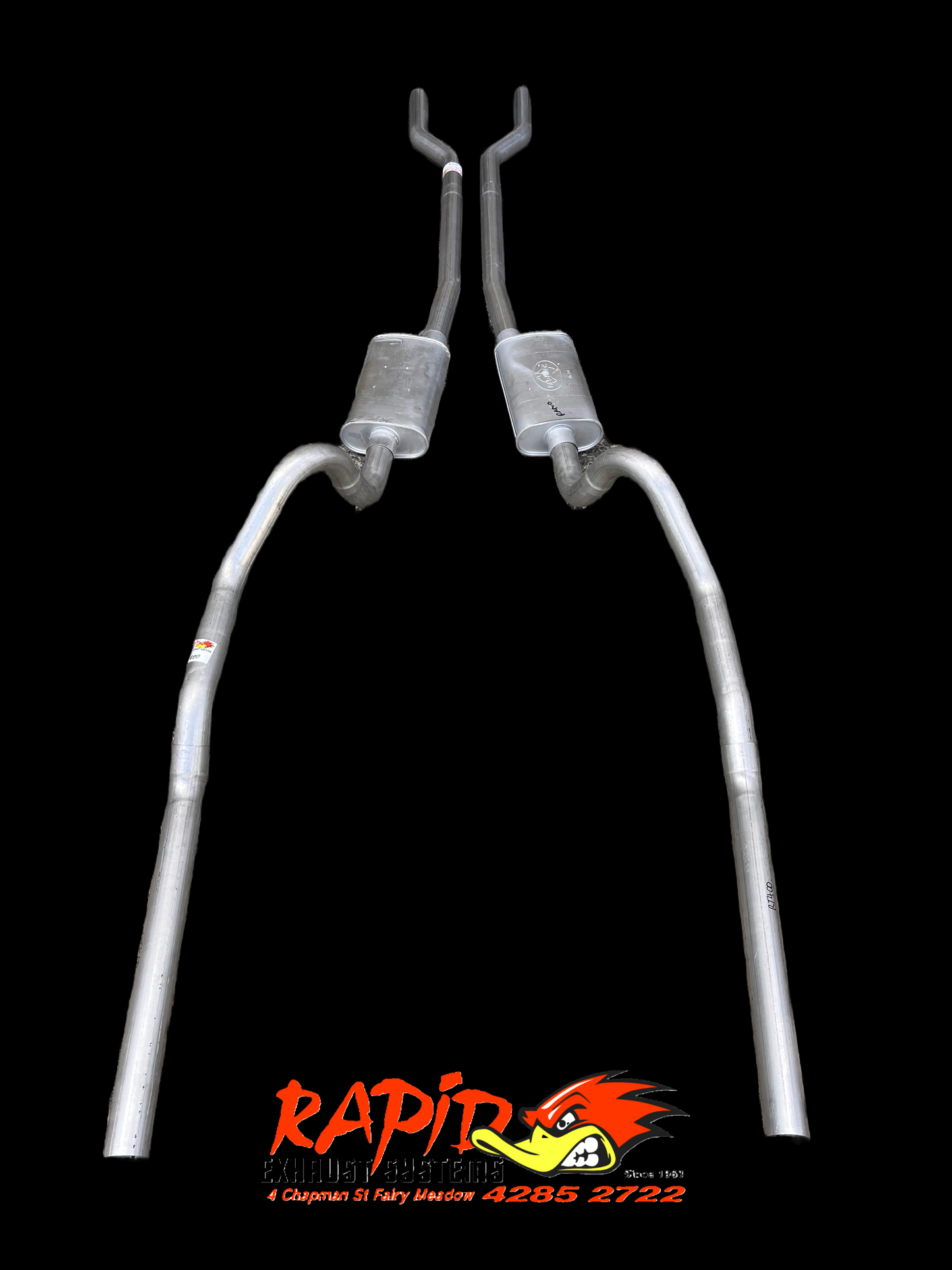 FORD FALCON V8 XR/XT/XW/XY 2.5 inch TWIN EXHAUST SYSTEM suit 1966-1972