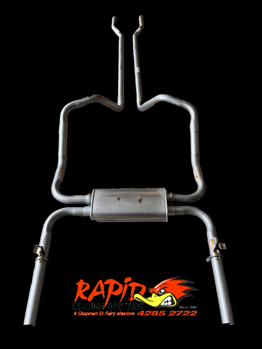 Holden HK, HT, HG (V8) 2" Extractor back Dual Sports Exhaust system