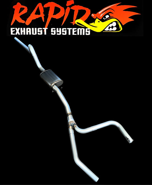 Holden VB, VC, VH, VK Commodore (V8), Sedan, Dual 2.5" to single 3" Extractor back 409 S/S Mandrel bent Sports Exhaust System