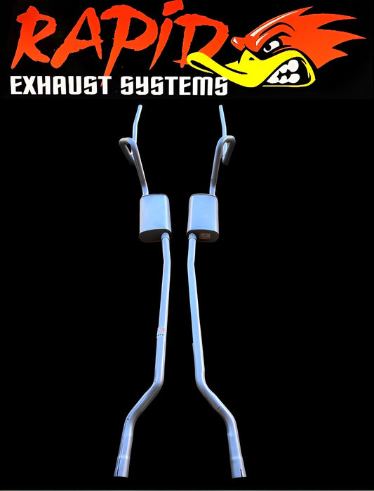 FORD FAIRLANE ZF-ZG-ZH DUAL 2 inch system from extractors