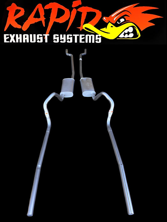 FORD FAIRLANE ZF-ZG-ZH DUAL 2 inch system from extractors