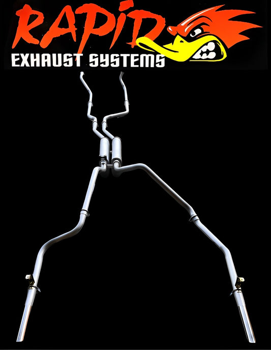 Holden HQ, HJ, HZ, HX, WB 1 TONNER (V8) 2" Manifold back Dual Sports Exhaust system