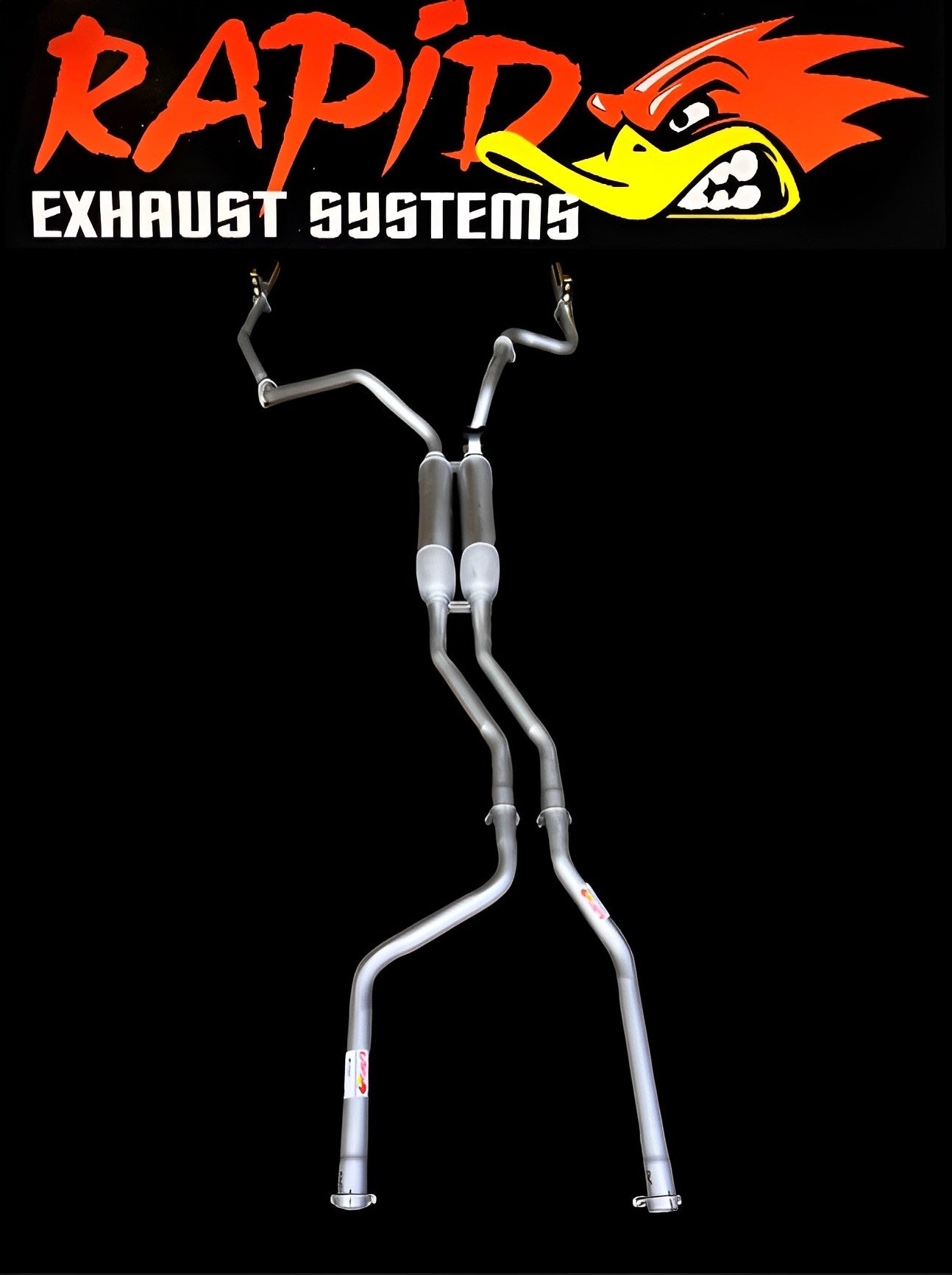 Holden HQ, HJ, HZ, HX, 1 TONNER (V8) 2" extractor back dual sports exhaust system