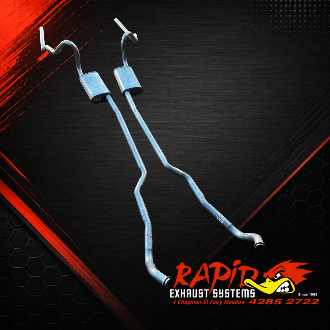 Ford Falcon, XR, XT, XW, XY, 2" Dual manifold back sports exhaust system