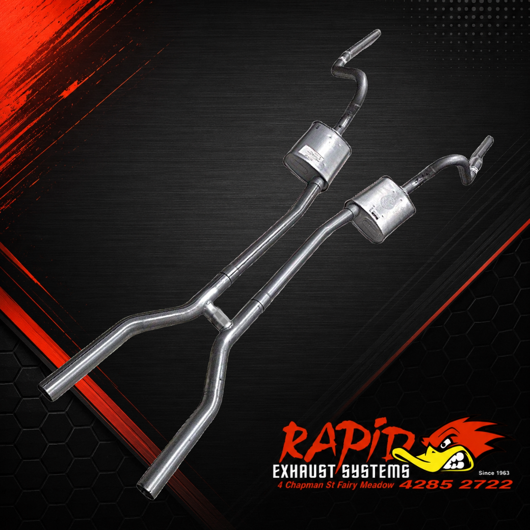 Ford Falcon XR, XT, XW, XY 2 1/2" Dual extractor back mandrel bent sports exhaust system with balance pipe