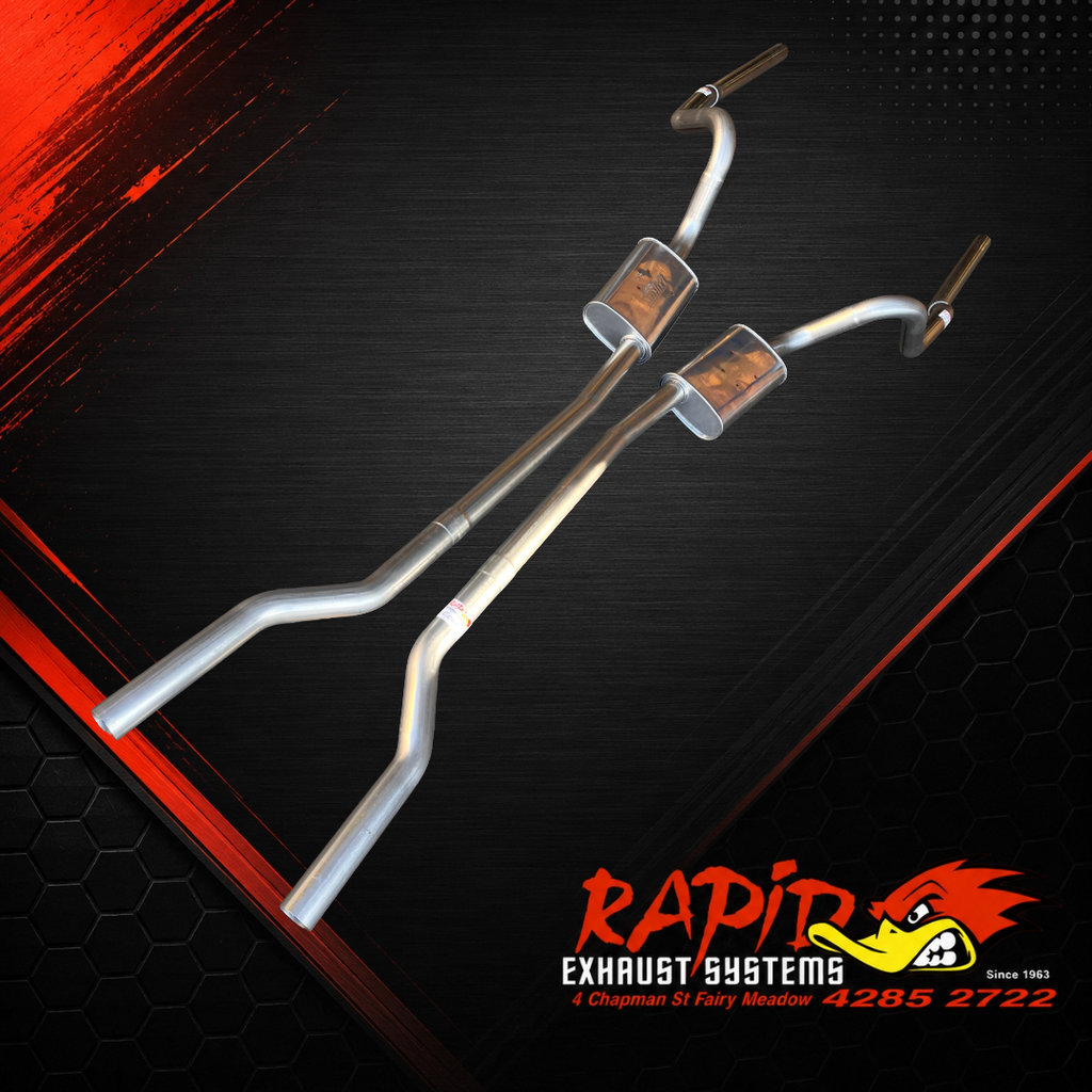 Ford Falcon XR, XT, XW, XY 2 1/2" Dual extractor back 409 S/S mandrel bent sports exhaust system