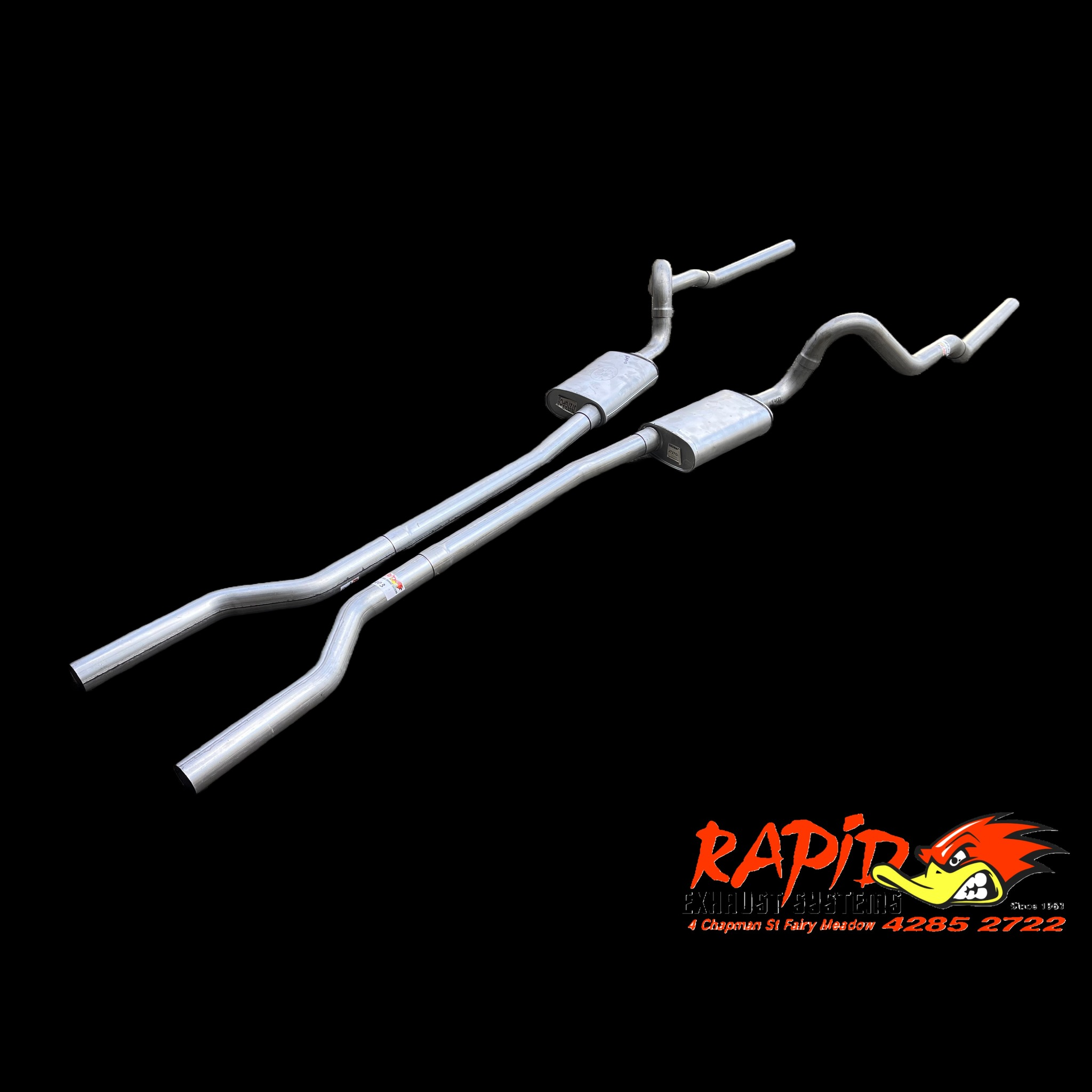 FORD FALCON V8 XR/XT/XW/XY 2.5 inch TWIN EXHAUST SYSTEM suit 1966-1972