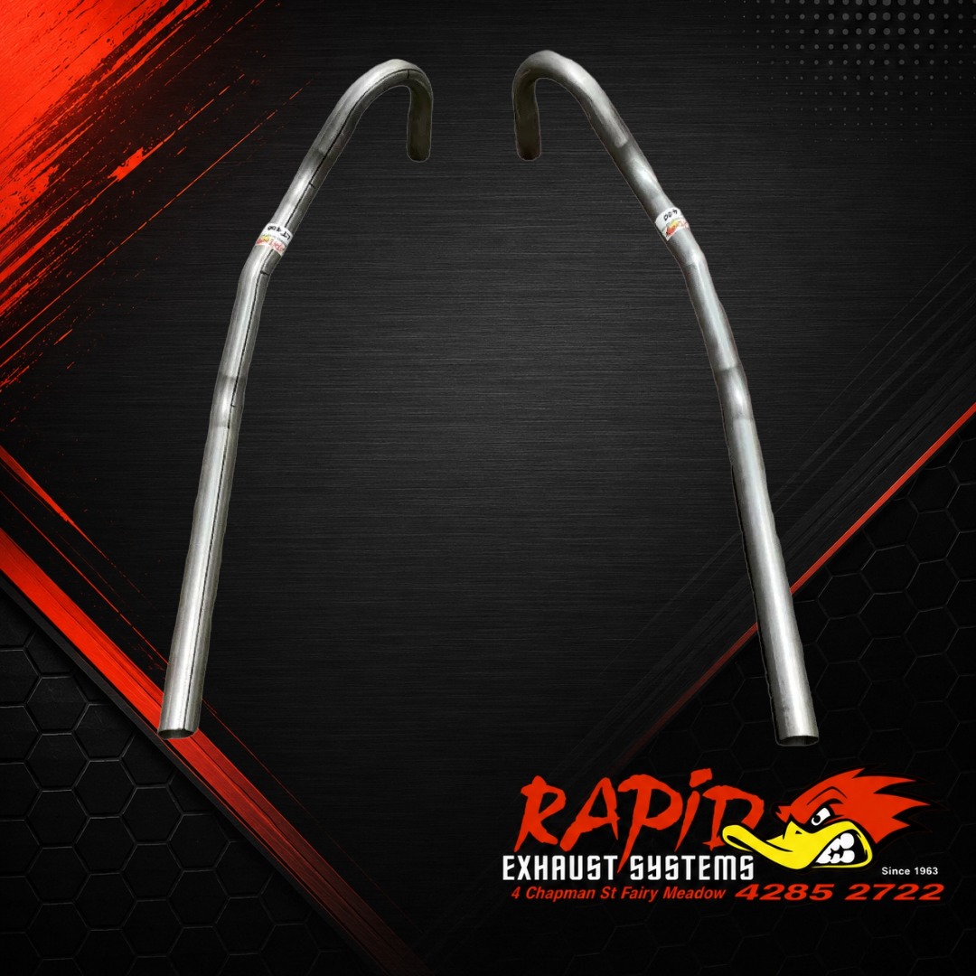 FORD XR XT XW XY SEDAN UTE WAGON P/VAN 2 inch dual TAIL PIPES