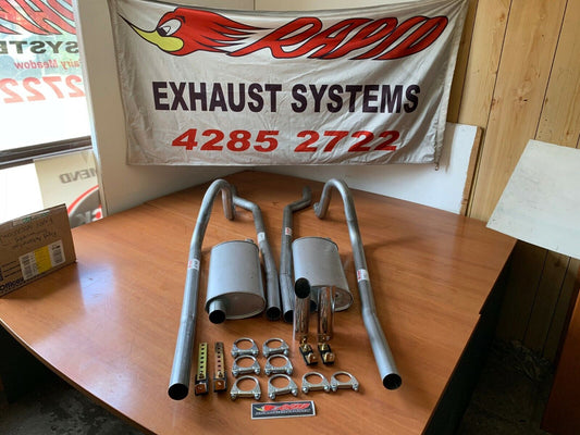 FORD FALCON DUAL EXHAUST SYSTEM FROM EXTRACTORS XA-XB-XC