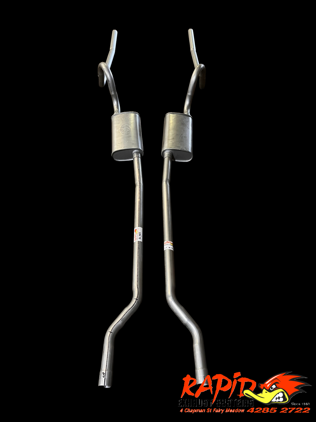 Ford Falcon XA, XB, XC 2" Dual extractor back sports exhaust system