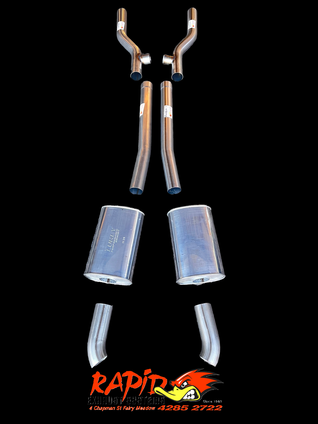 FORD 3" 409 S/S DIFF DUMP EXHAUST SYSTEM suit XR TO XF FORD V8