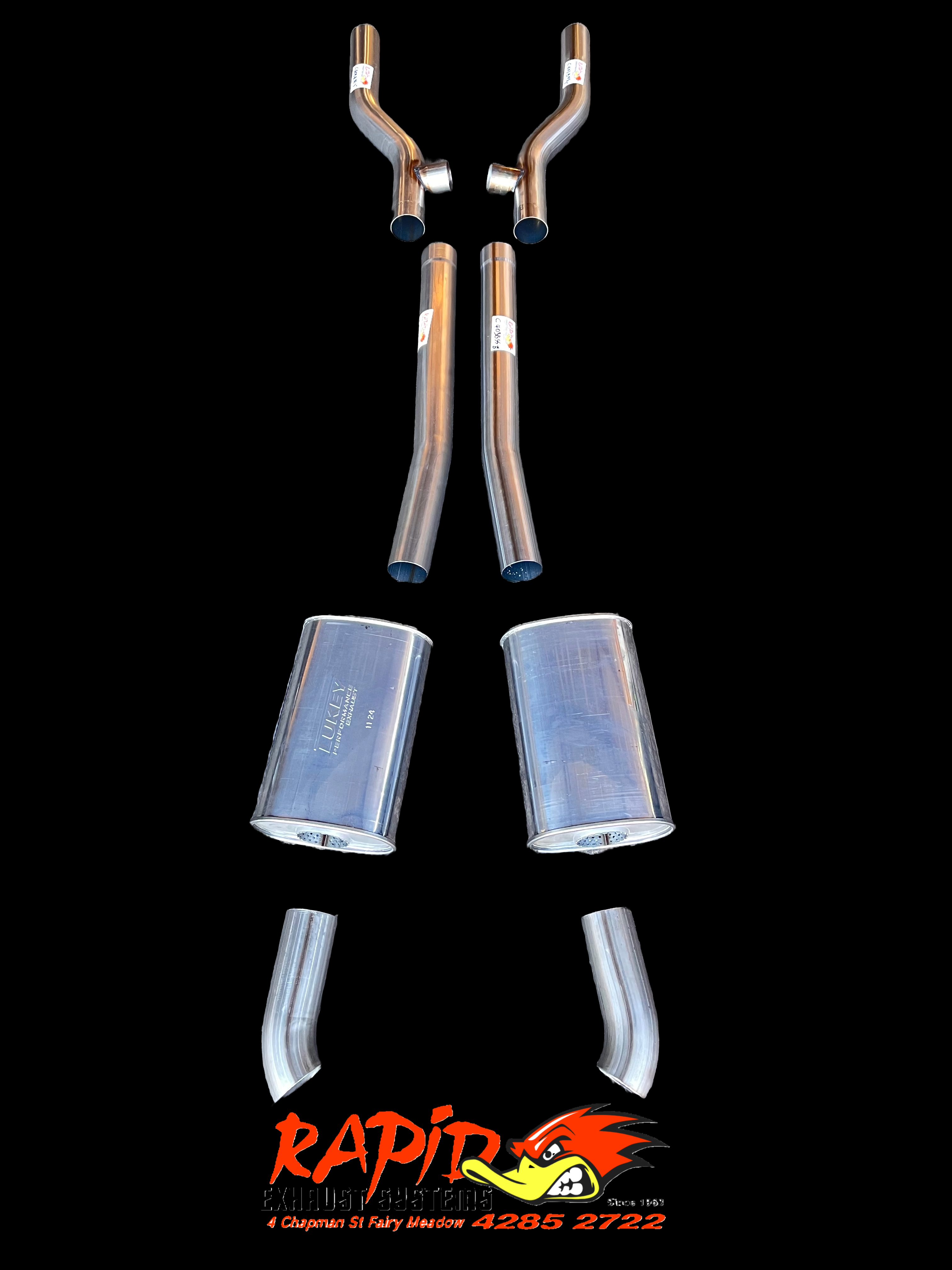 FORD 3" 409 S/S DIFF DUMP EXHAUST SYSTEM suit XR TO XF FORD V8