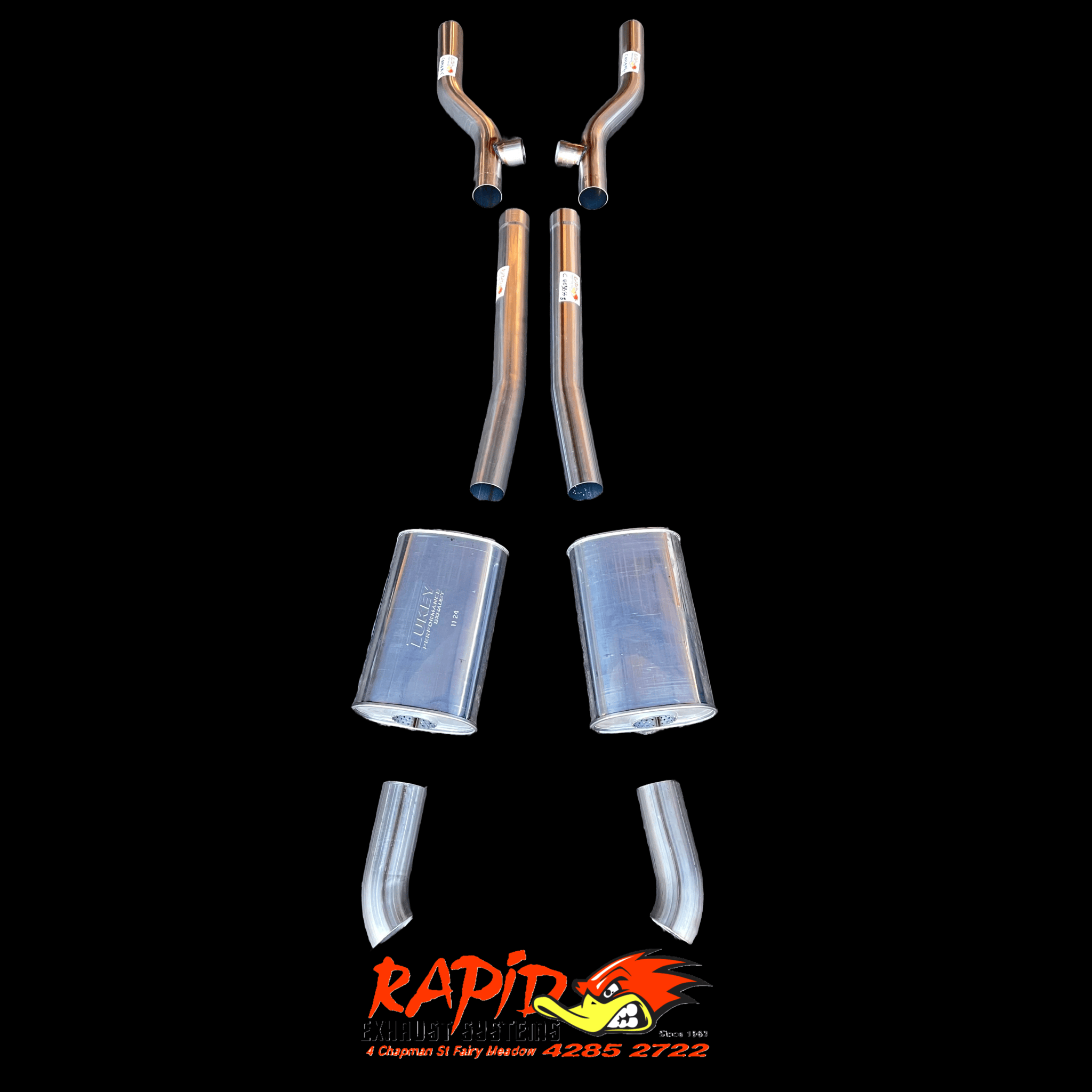 FORD 3" 409 S/S DIFF DUMP EXHAUST SYSTEM suit XR TO XF FORD V8