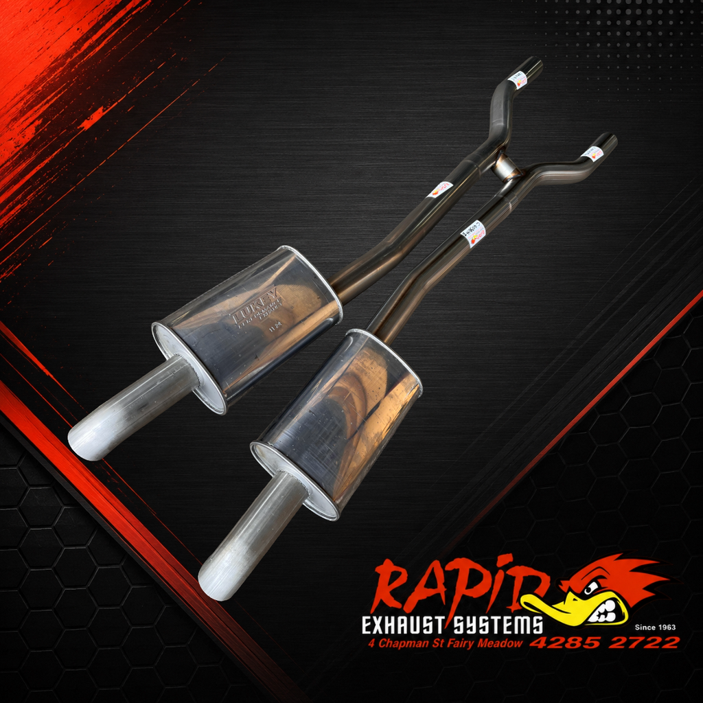 FORD 2.5 INCH 409 S/S DIFF DUMP EXHAUST SYSTEM suit XR TO XF FORD V8