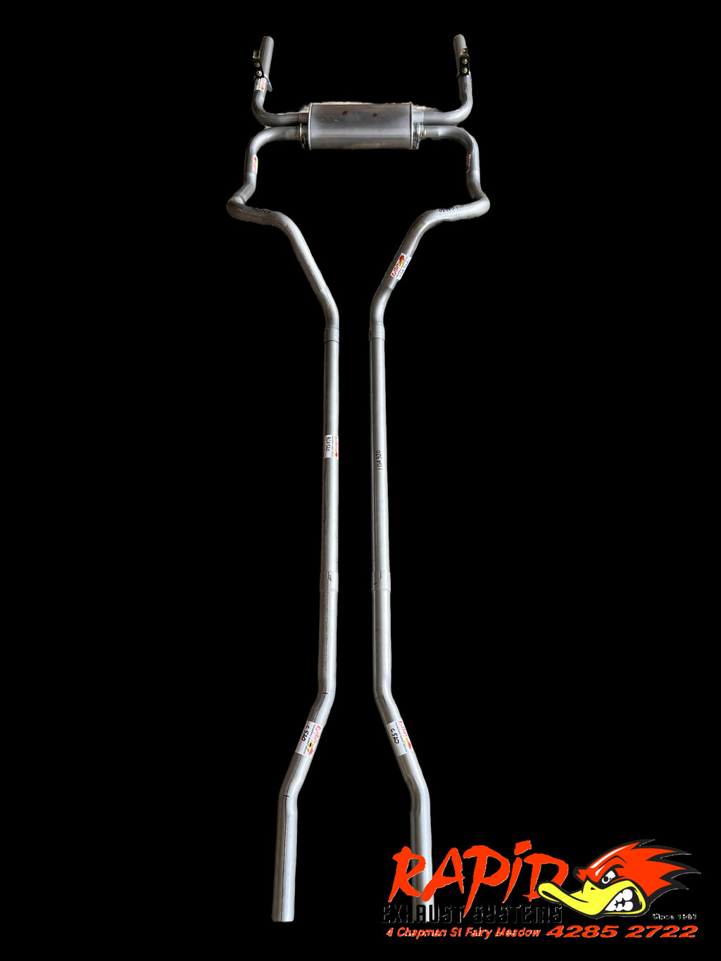 Holden HK, HT, HG (V8) 2" Extractor back Dual Sports Exhaust system