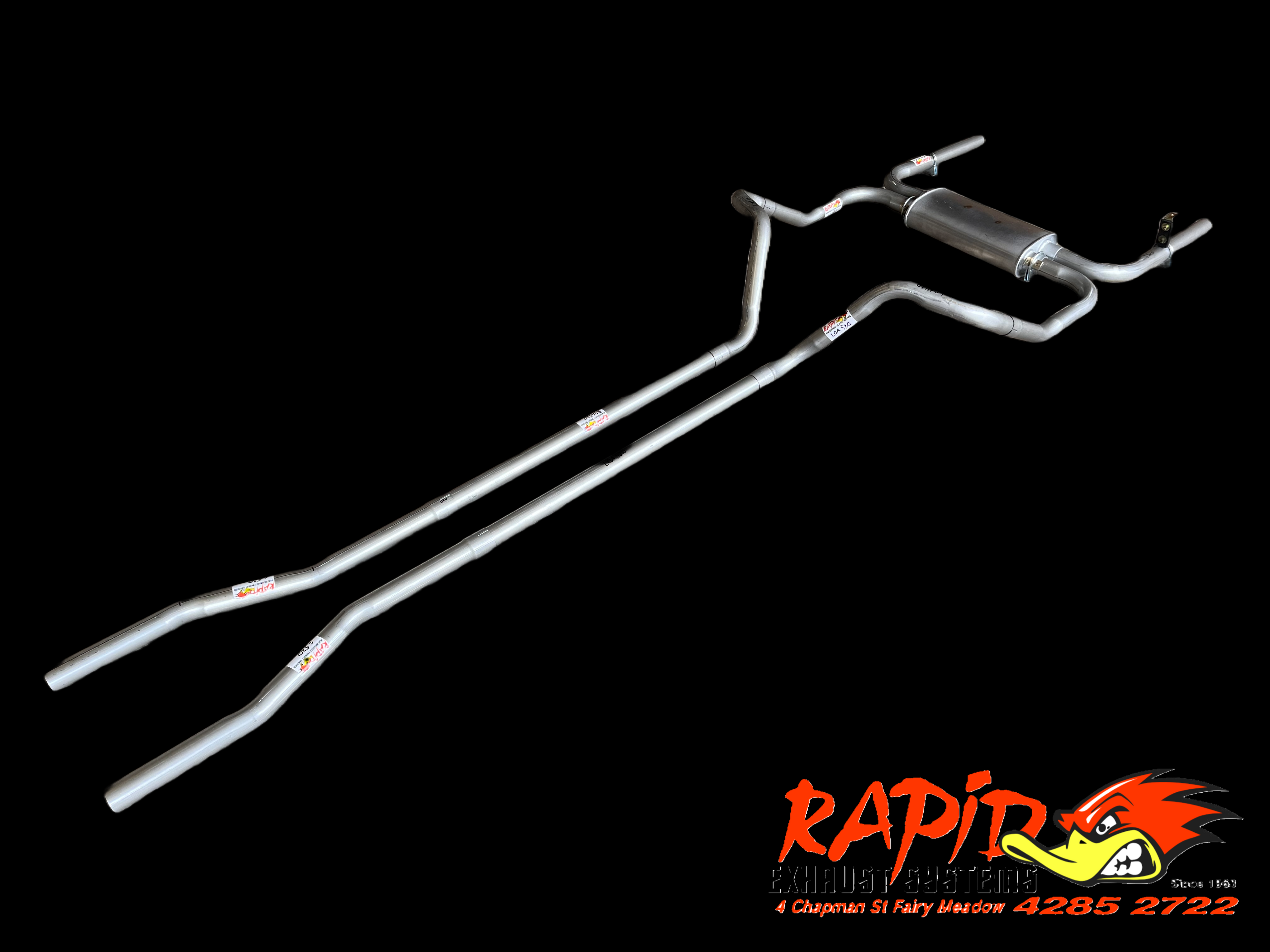 Holden HK, HT, HG (V8) 2" Extractor back Dual Sports Exhaust system