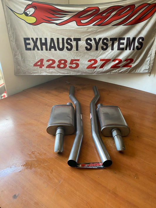 Holden HQ, HJ, HZ, HX, sedan (V8) Extractor back 2 1/2" dual mandrel bent 409 S/S DIFF DUMP system