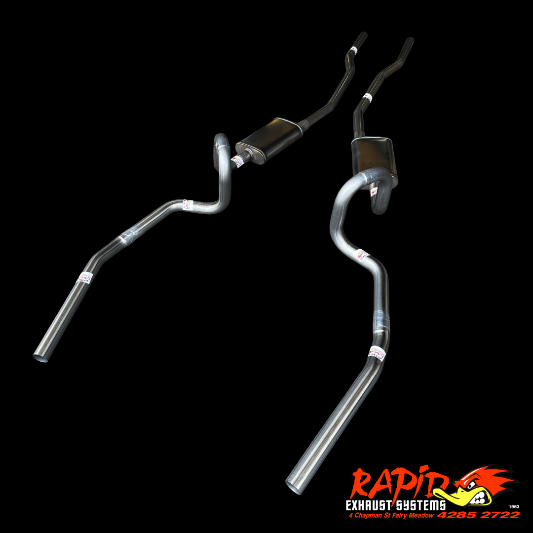 Holden HQ, HJ, HZ, HX (V8) Sedan 2 1/2" 409 S/S Extractor back Mandrel bent system