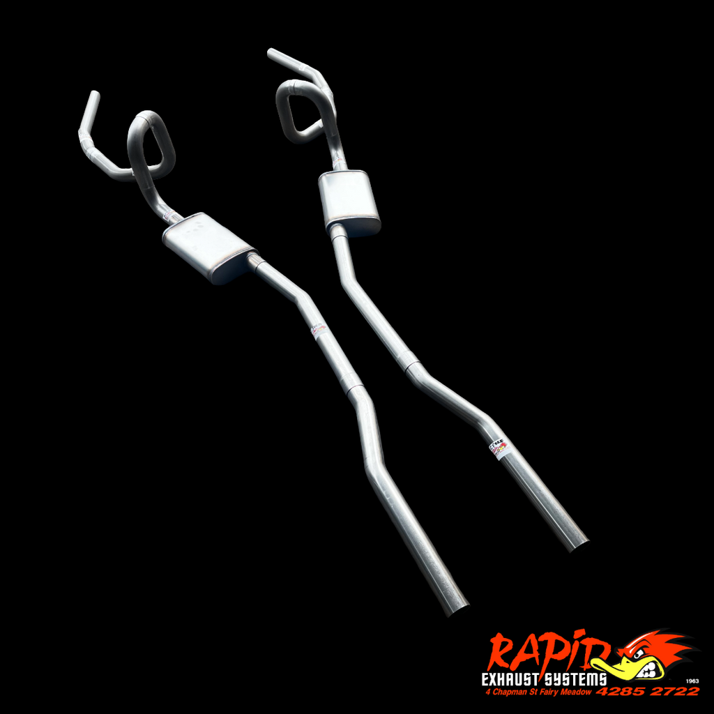 Holden HQ, HJ, HZ, HX (V8) Sedan 2 1/2" 409 S/S Extractor back Mandrel bent system