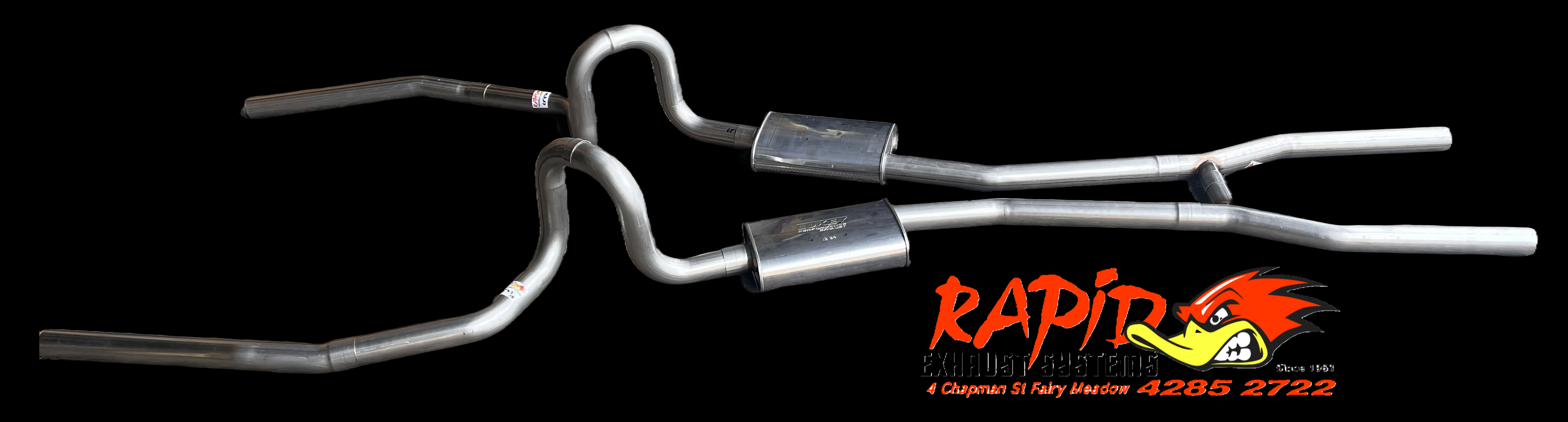 Holden HQ HJ HX HZ V8 Dual Sports Exhaust | 2.5" 409 S/S Mandrel Bent with Balance Pipe