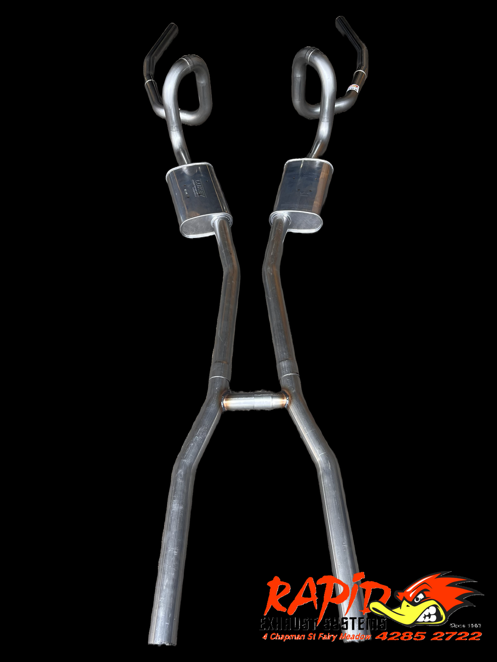 Holden HQ HJ HX HZ V8 Dual Sports Exhaust | 2.5" 409 S/S Mandrel Bent with Balance Pipe