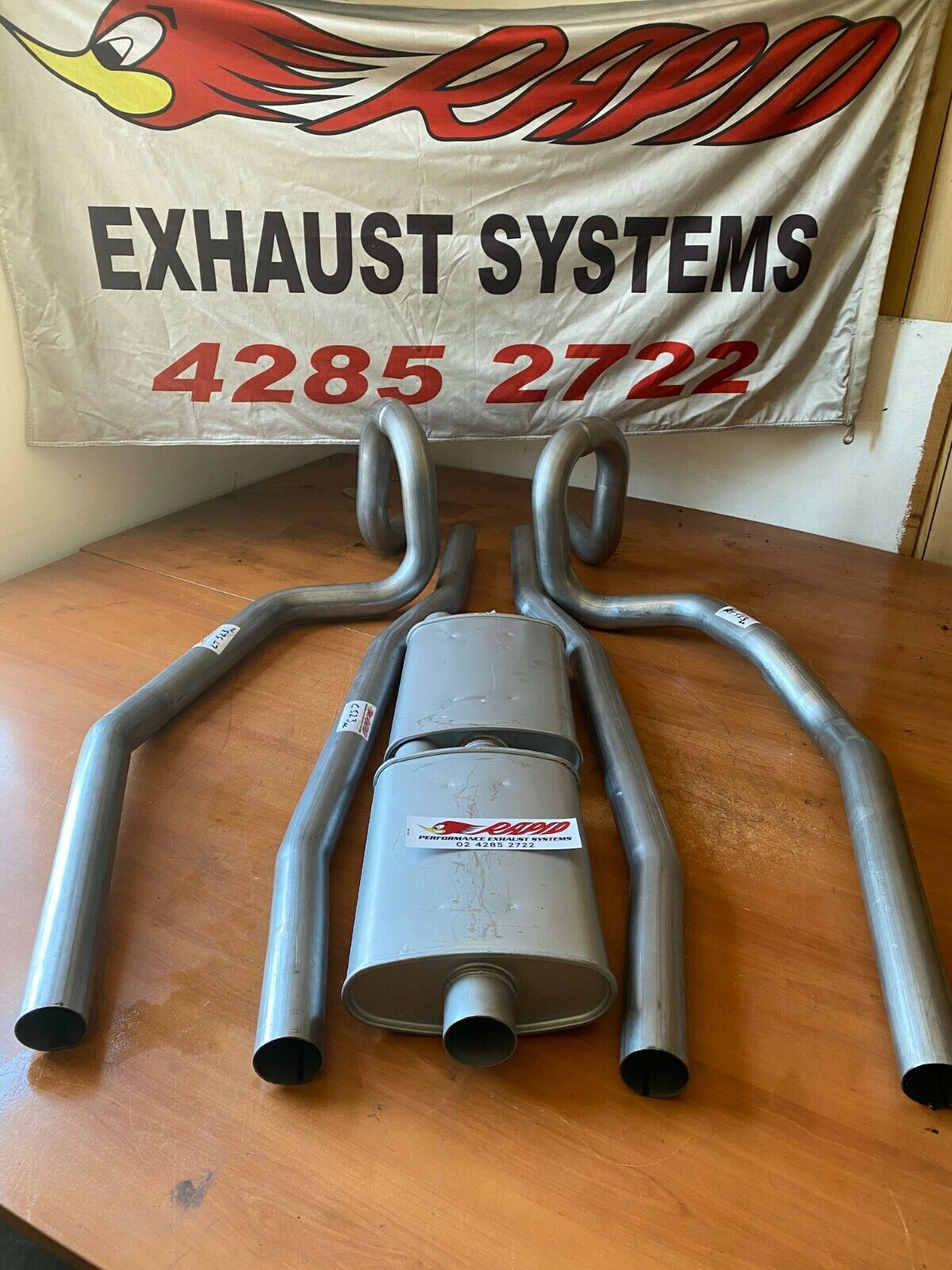 Holden HQ, HJ, HZ, HX Station wagon 2 1/2" Extractor back mandrel bent dual sports exhaust system