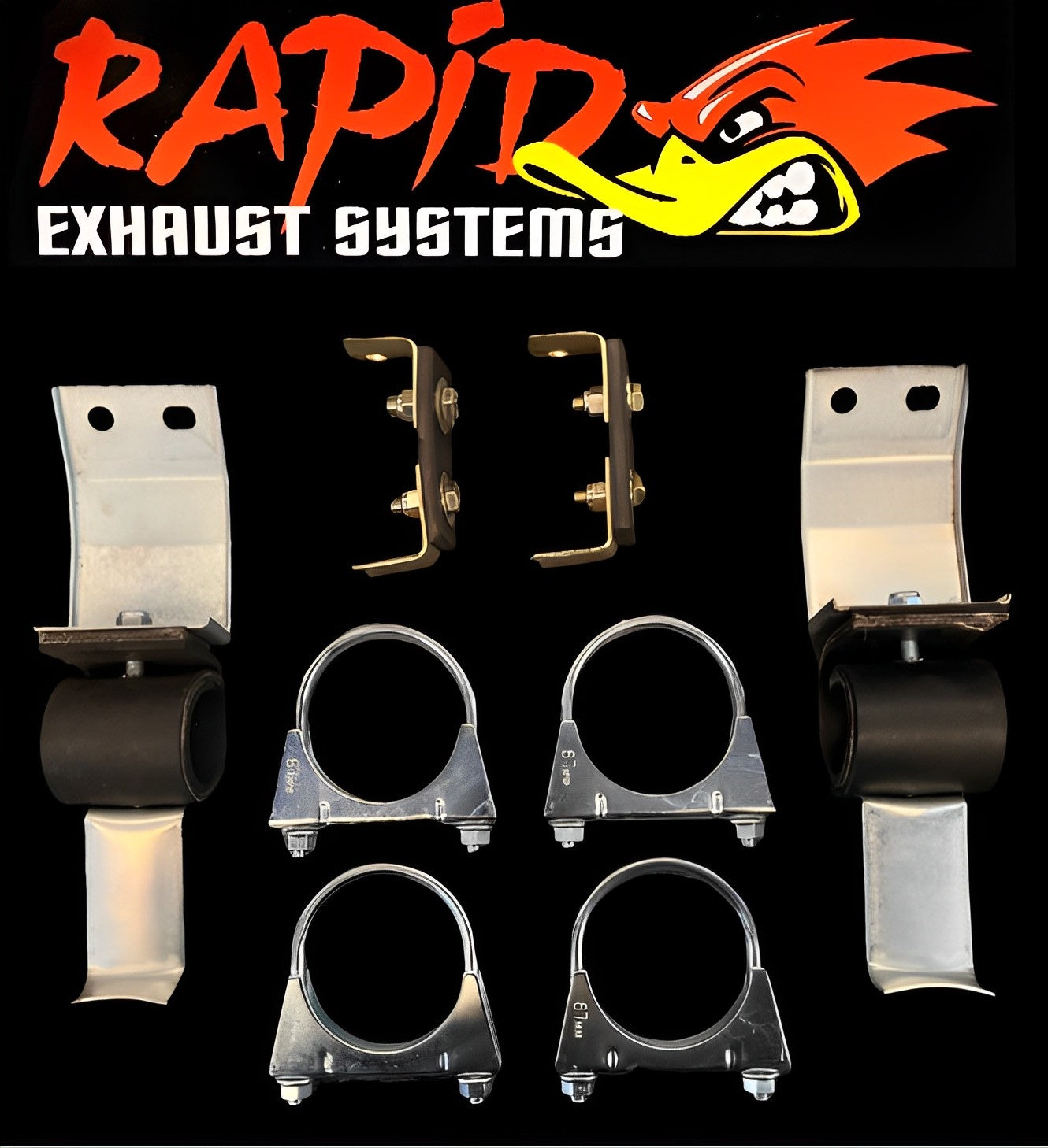 Ford early model 2 1/2" Dual exhaust fitting kit