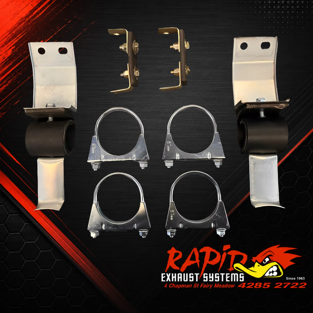 Ford early model 2 1/2" Dual exhaust fitting kit