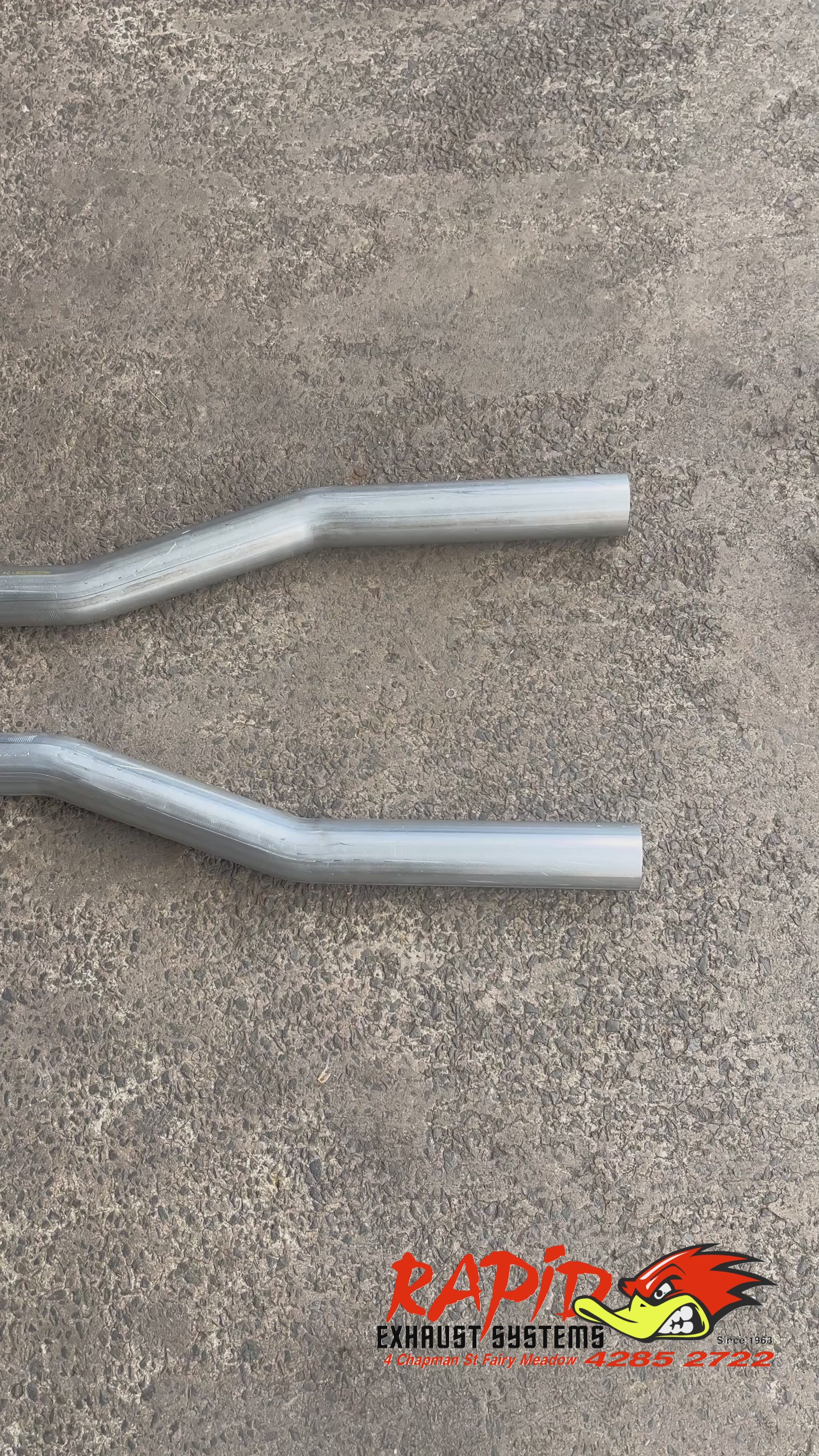 Holden HK, HT, HG (V8) 2 1/2" Mandrel bent Extractor back Dual Sports Exhaust system