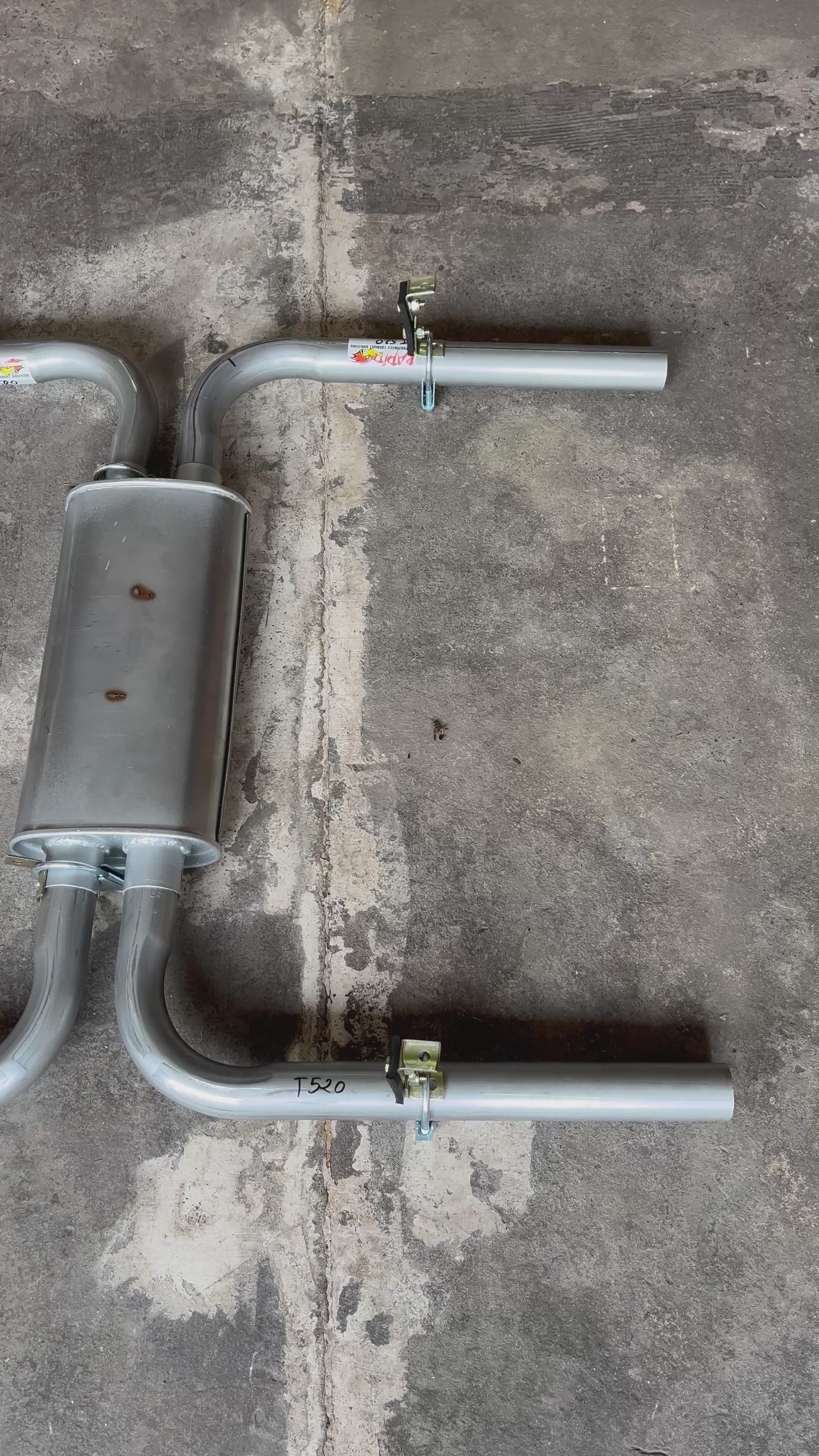 Holden HK, HT, HG (V8) 2" Extractor back Dual Sports Exhaust system