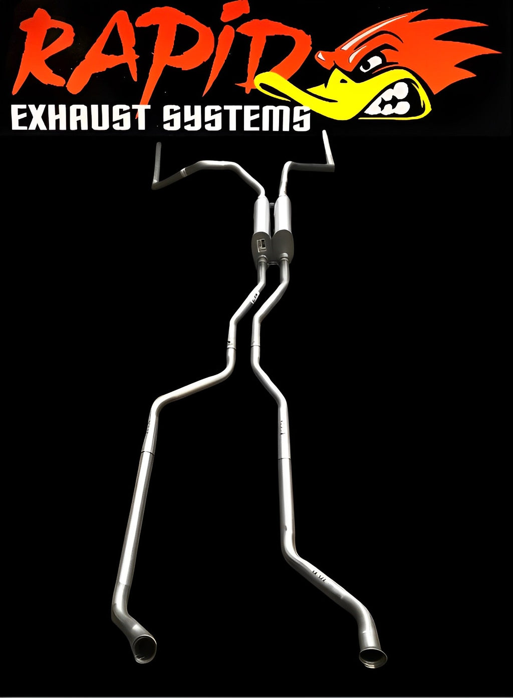 Holden HQ, HJ, HZ, HX, WB (V8) Ute, Panel van 2" dual manifold back sports exhaust system