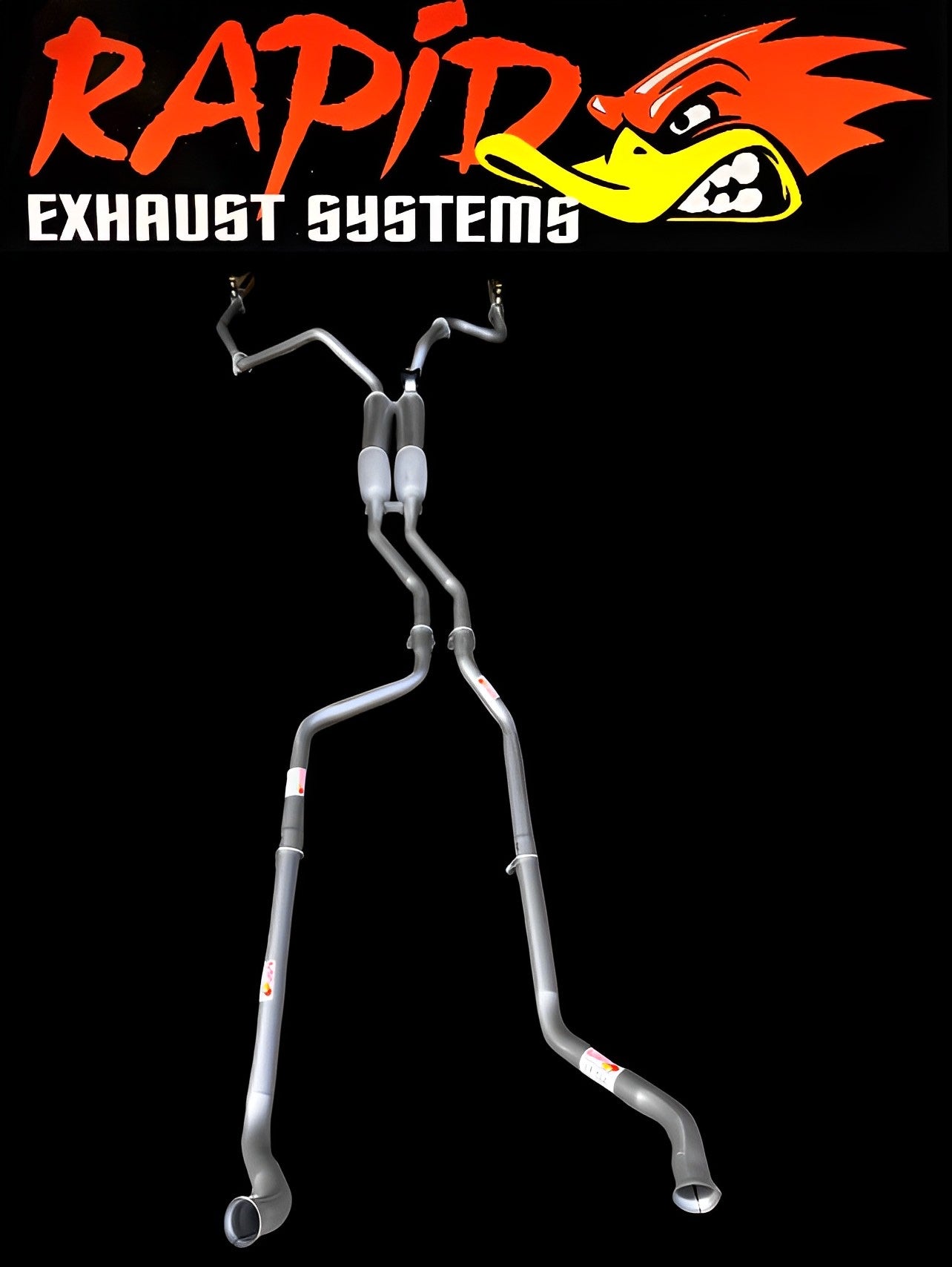 Holden HQ, HJ, HZ, HX, WB 1 TONNER (V8) 2" Manifold back Dual Sports Exhaust system